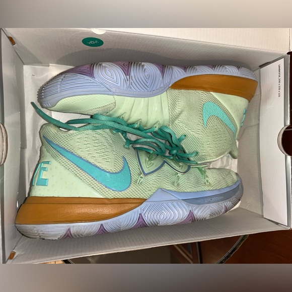 SpongeBob Squidward Kyrie 5 Nike Authentic Men’s Pre-Loved Sneakers - Picture 4 of 9